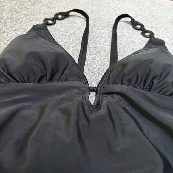 Plunge Hardware Trim Cheeky One Piece Swimsuit - Shade & Shore, S (4-6) - Picture 3 of 9